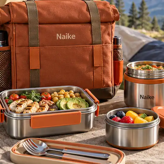 Adventure Camp Food Set illustrating set the component boundary for camping meal kit