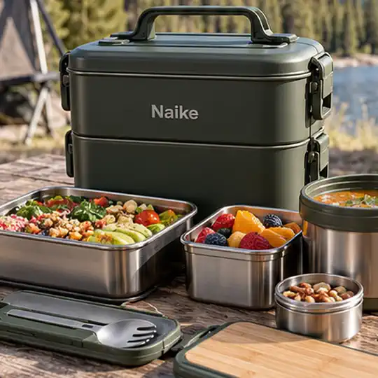 Basecamp Stack Meal Kit illustrating name the destination market for lunch box material certifications