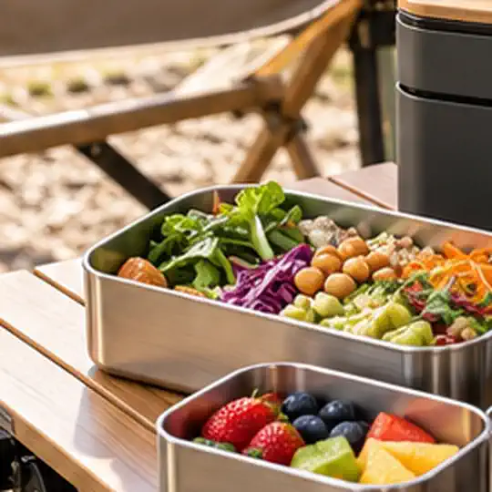 Camp Table Bento Kit illustrating control product changes for food contact compliance