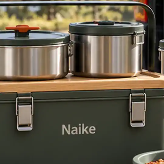 Compact Camp Kitchen Set illustrating run functional checks for OEM lunch box sample