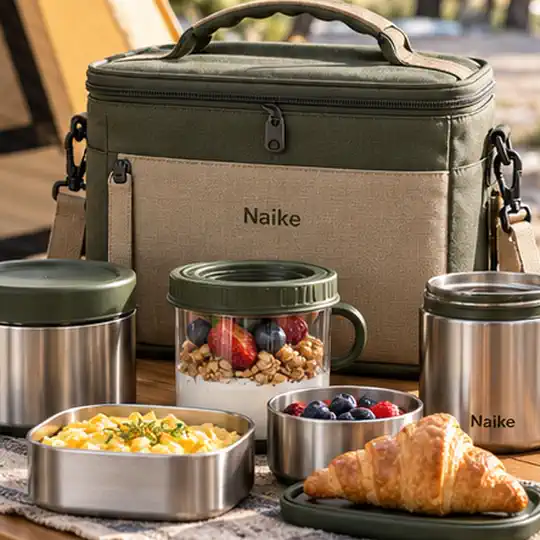 Tent Side Breakfast Set illustrating localize buyer questions for multilingual lunch box product content