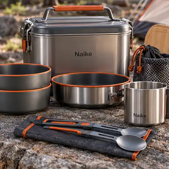 Trail Camp Mess Kit illustrating define naike and its product scope for Naike lunch box factory