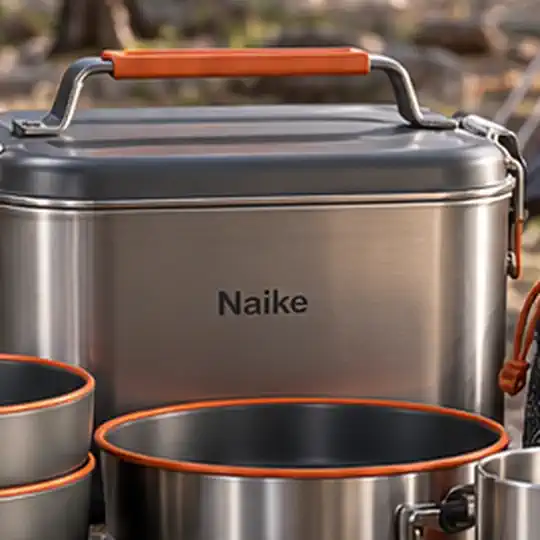 Trail Camp Mess Kit illustrating evaluate quality planning for Naike lunch box factory