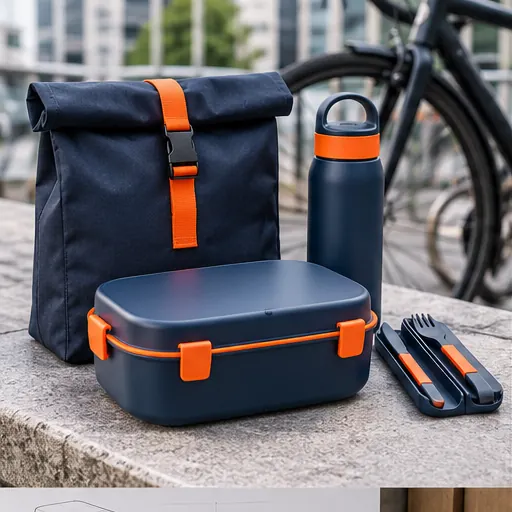 Wholesale Versatile Reflective Cycle Commuter Lunch Box Set for Bicycle Commuting product view