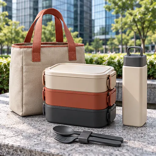 Made-to-Order Purpose-Built Smart Modular Commute Lunch Box Set for Flexible City Workdays product view