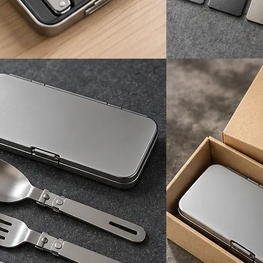 Made-to-Order Slim Folding Card Flatware Set for Urban Commuting Portable storage product detail