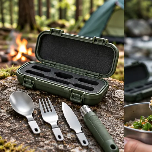 OEM Rugged Camping Multi-Tool Utensil Set for Forest Meals product view