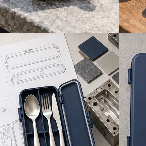 Private Label Refined Magnetic Stainless Travel Cutlery Set for Office Lunches Practical Organization For Longer Workdays product detail