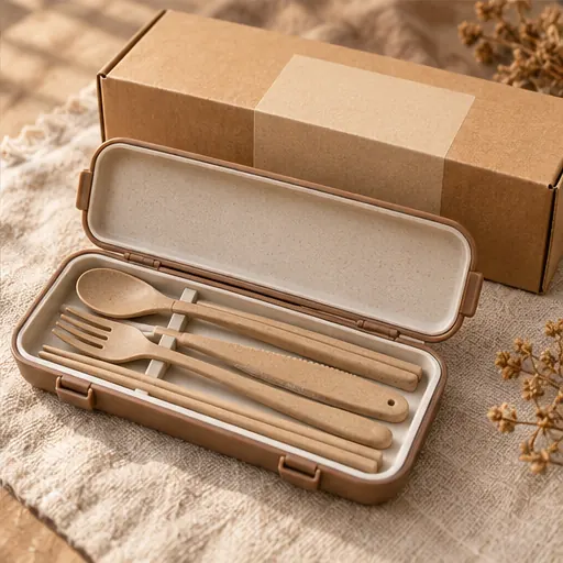 Private Label Sustainable Wood-Fiber Snap-Case Flatware Set for Picnics construction and performance-test reference