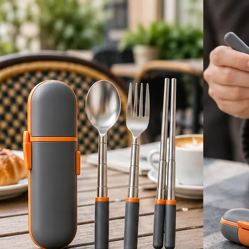 Wholesale Compact Telescopic Travel Cutlery Set for Minimal Carry product view
