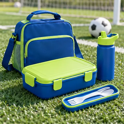 OEM Practical Active Junior Sports Lunch Box Set for School Sports Days product view
