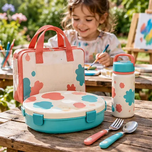 Brand-Ready Distinctive Creative Little-Artist Lunch Box Set for Art Class Lunches product view