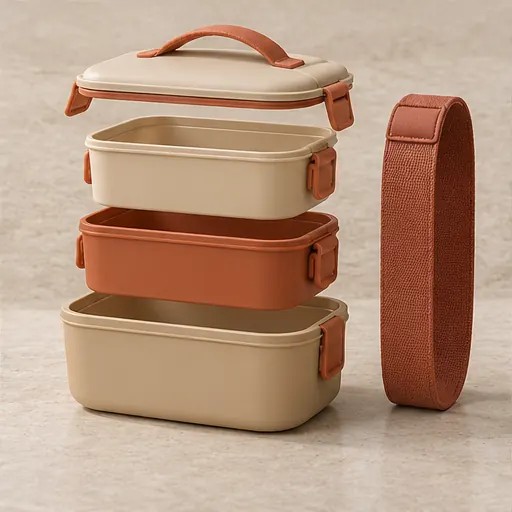 Made-to-Order Flexible Modular Stack Meal Box for Multi-Course Lunches Seal integrity product detail