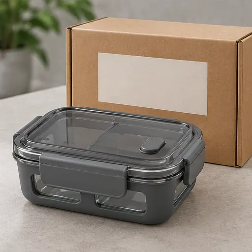 Private Label Refined Glass-Frame Divided Lunch Box for Office Dining construction and performance-test reference