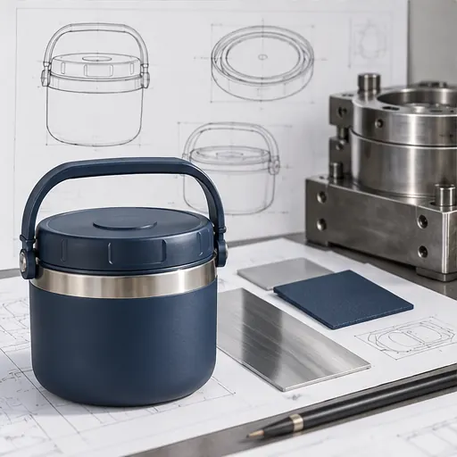 Wholesale Insulated Round Thermal Lunch Bowl for Long Workdays Practical Organization For Longer Workdays product detail
