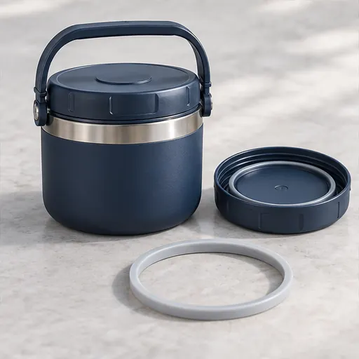 Wholesale Insulated Round Thermal Lunch Bowl for Long Workdays Seal integrity product detail