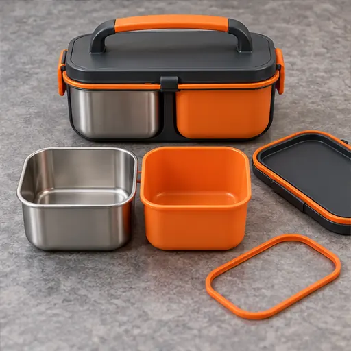 Wholesale Versatile Hot-Cold Twin Bento Lunch Box for Commuting Seal integrity product detail