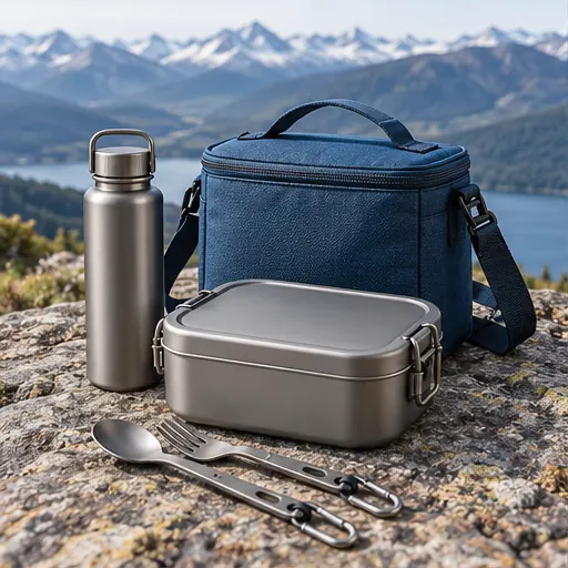 Brand-Ready Distinctive Lightweight Compact-Hiking Lunch Box Set for Day Hikes product view