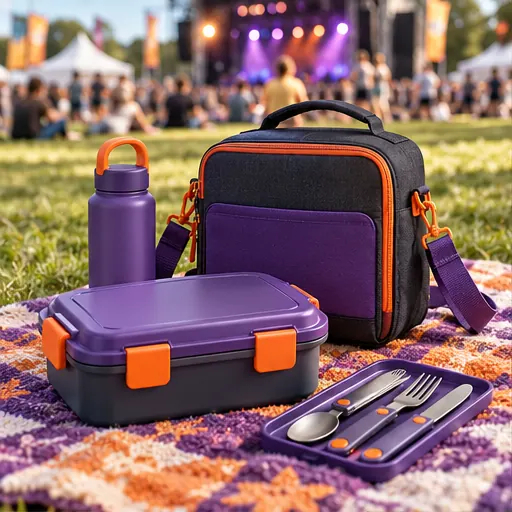 Wholesale Durable Flexible Festival-Carry Lunch Box Set for Outdoor Events product view