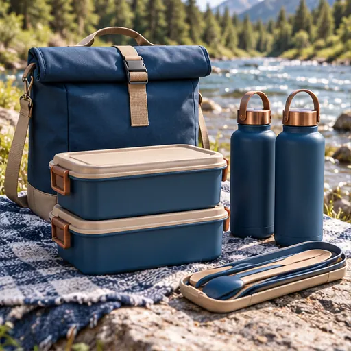 Private Label Flexible Modular Riverside-Share Lunch Box Set for Riverbank Gatherings product view