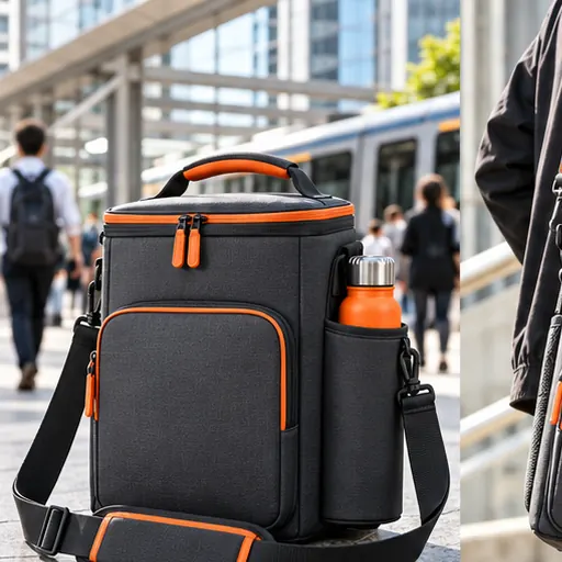 Custom Premium Vertical Commuter Cooler Bag for Urban Lunch Sets product view