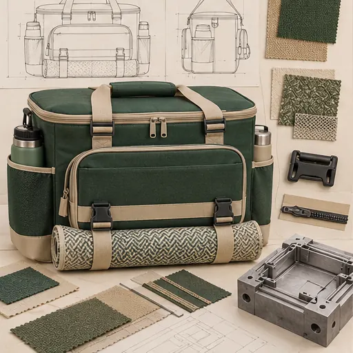 Custom Spacious Family-Day Cooler Bag for Park Gatherings Organized Capacity For Shared Meals product detail