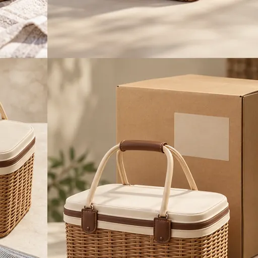 Made-to-Order Refined Wicker-Look Picnic Tote for Outdoor Brunches construction and performance-test reference