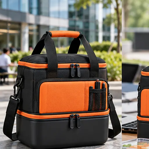 OEM Durable Hard-Base Work Lunch Bag for Daily Office Meals product view