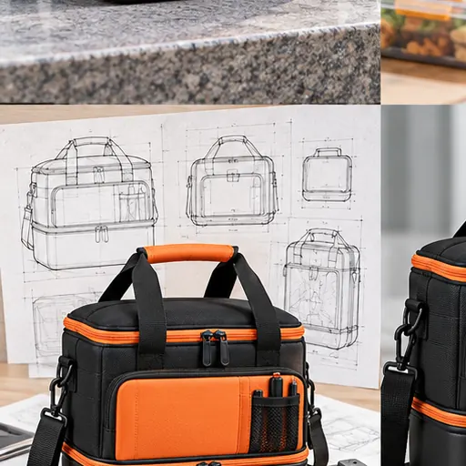 OEM Durable Hard-Base Work Lunch Bag for Daily Office Meals Practical Organization For Longer Workdays product detail