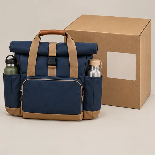 Private Label Flexible Roll-Top Picnic Lunch Bag for Day Trips construction and performance-test reference