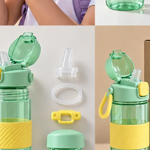Custom Easy-Sip Kids Water Bottle for School Lunches Leak-control boundary product detail