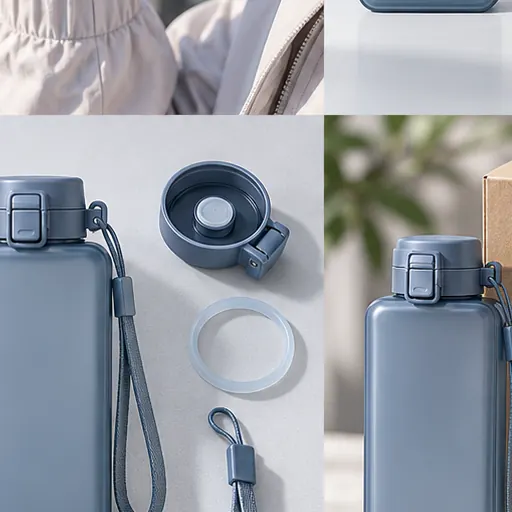 Custom Slim Flat-Pocket Water Bottle for Compact Commuter Sets Leak-control boundary product detail