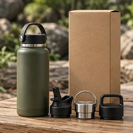 Custom Versatile Modular-Cap Steel Bottle for Branded Meal Sets construction and performance-test reference