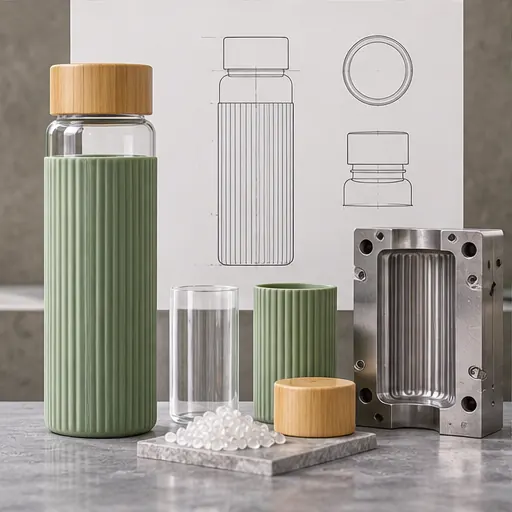 OEM Refined Glass-Sleeve Water Bottle for Office Lunch Sets Hydration Designed Around The Meal System product detail