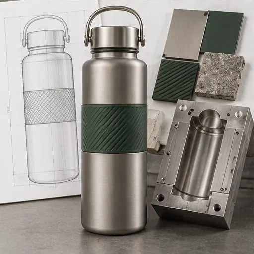 Private Label Ultralight Titanium Trail Water Flask for Hiking Hydration Designed Around The Meal System product detail