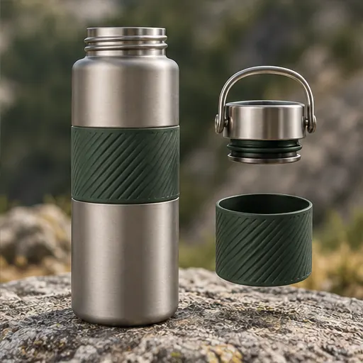 Private Label Ultralight Titanium Trail Water Flask for Hiking Leak-control boundary product detail