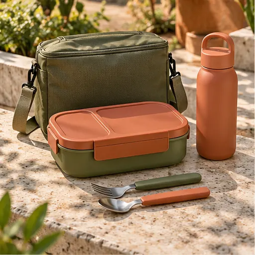 Private Label Professional Creative Studio Sling Lunch Box Set for Design Office Lunches product view