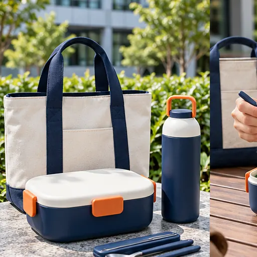 Made-to-Order Refined Employee Welcome Gift Lunch Box Set for Corporate Onboarding product view