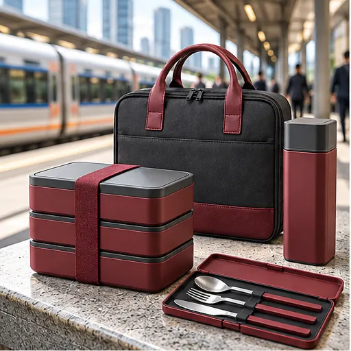 OEM Practical Briefcase Modular Lunch Box Set for Client Meeting Days product view
