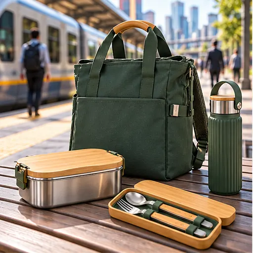 Wholesale Contemporary Convertible Steel Lunch Box Set for Multimodal Commuting product view