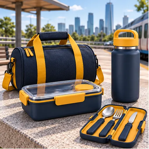 Private Label Flexible Duffel Bento Lunch Box Set for All-Day Commuting product view