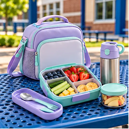 Brand-Ready Streamlined Adventure-Day Snack Lunch Box Set for Active School Days product view