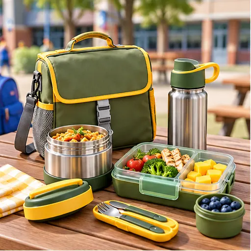 Wholesale Durable Hot-And-Cold Junior Lunch Box Set for Full School Days product view
