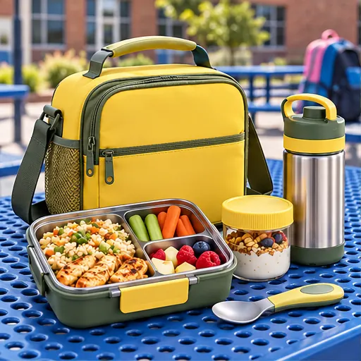 Private Label Professional Little-Explorer Bento Lunch Box Set for Primary School Lunches product view