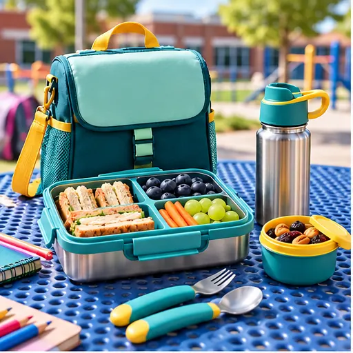 OEM Practical Mini-Hiker Cold Lunch Box Set for Outdoor School Activities product view