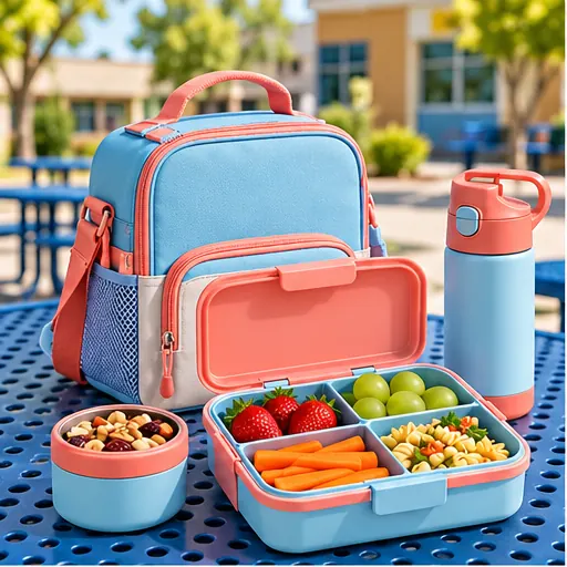 Made-to-Order Compact Small-Pack Bento Lunch Box Set for Compact School Bags product view