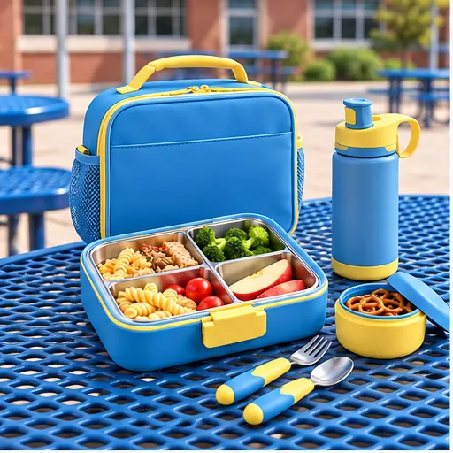 Made-to-Order Space-Saving Weekend-Explorer Lunch Box Set for Youth Outdoor Adventures product view
