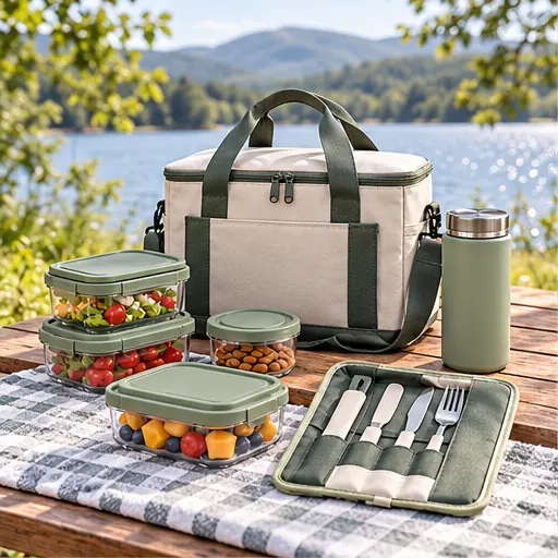 Brand-Ready Distinctive Garden Carry Lunch Box Set for Garden Gatherings product view