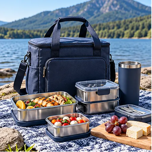 Made-to-Order Compact Harvest Container Lunch Box Set for Seasonal Outdoor Events product view