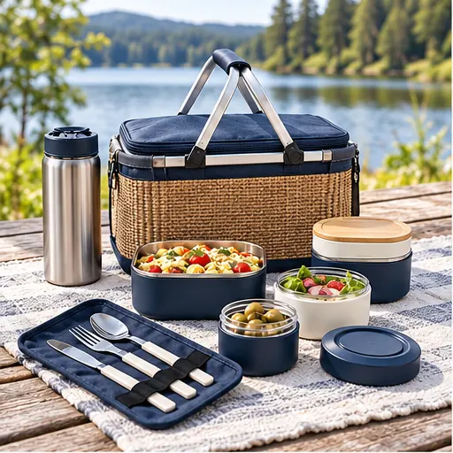 Private Label Professional Meadow Share Lunch Box Set for Group Outdoor Dining product view